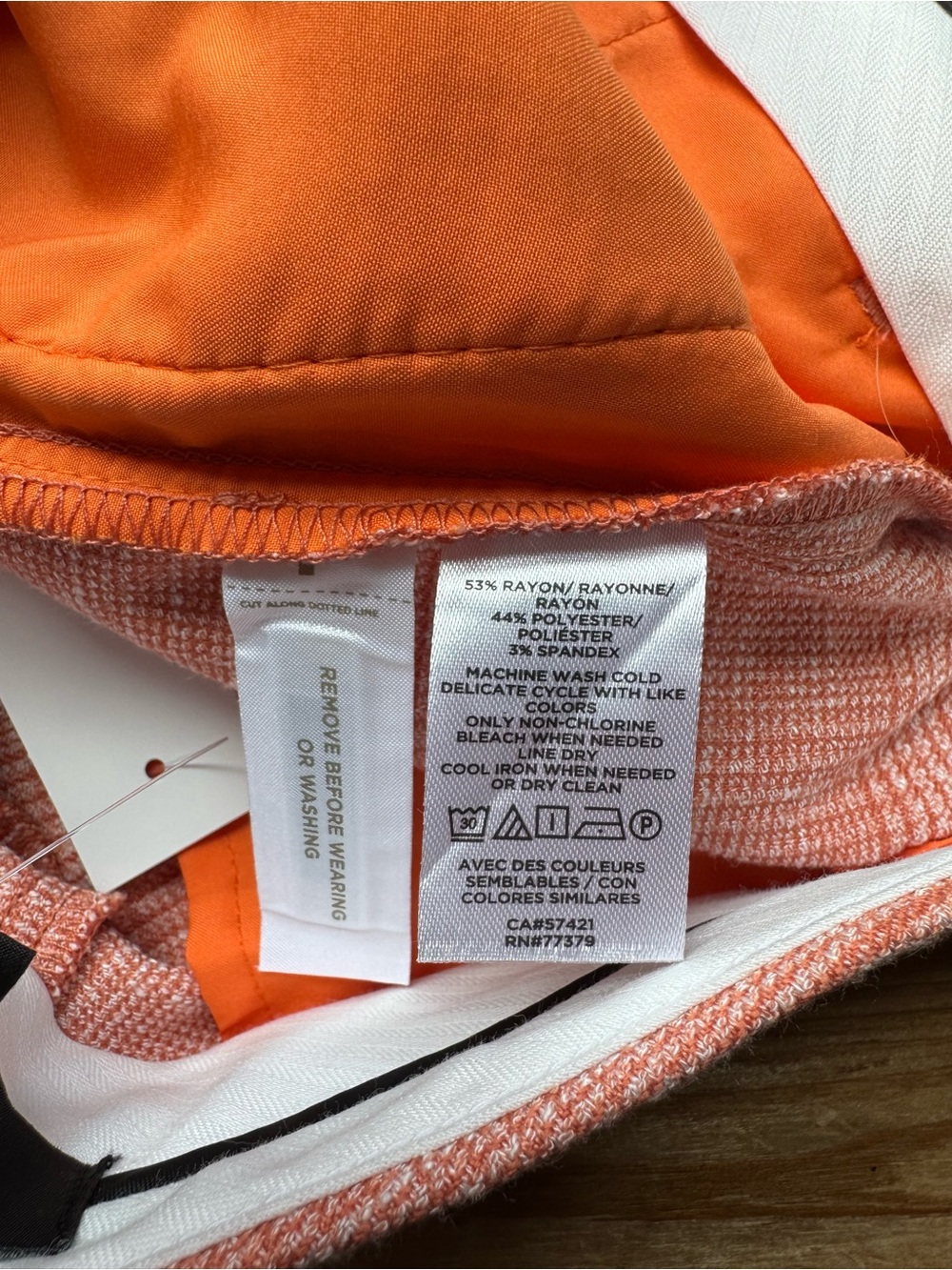 NWT Ann Taylor Loft Orange Dress Pants 12 - Picture 3 of 6